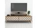 TV laud City - Walnut, Cream