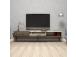 TV laud Milan - Walnut, White Marble