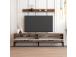 TV laud Istanbul - Walnut, White Marble
