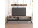 TV laud Istanbul - Walnut, Black Marble