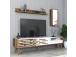 TV laud Valensiya - Walnut, White