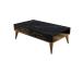 Kohvilaud Valensiya - Walnut, Black, Marble