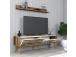 TV laud Valensiya 140 - Walnut, White, Marble