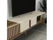 TV laud Milan - Walnut, Travertine