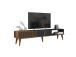 TV laud Milan Alt - Walnut, Anthracite