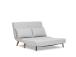 Diivan Folde 2-Seater - Teddy Fabric - Grey