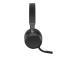 Jabra Evolve2 75 UC Link 380c Wireless Headset, Bluetooth, USB-C, Charging Stand, Black