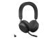 Jabra Evolve2 75 UC Link 380c Wireless Headset, Bluetooth, USB-C, Charging Stand, Black