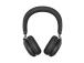 Jabra Evolve2 75 UC Link 380c Wireless Headset, Bluetooth, USB-C, Charging Stand, Black
