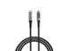Verbatim 31849 Sync &amp; Charge Cable USB-C to USB-C 240W 40Gbps 120cm, Power Display, Grey/Black