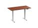 Adjustable Height Table Up Up Bjorn II Gray, Table top M Dark Walnut