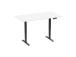 Adjustable Height Table Up Up Bjorn II Black, Table top L White