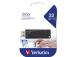 Verbatim 98697 Slider USB atmintinė 32GB, USB-A 2.0, Juoda