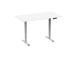 Adjustable Height Table Up Up Bjorn II Gray, Table top L White