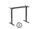 Adjustable Height Table Frame Up Up Bjorn II, Black