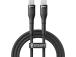 Veger Cable USB-C to USB-C PD 48V 5A 240W CC03 1.5m, Black