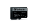 Verbatim 47044 Pro U3 Micro SDXC Memory Card 128GB + microSD to SD Adapter