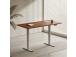 Adjustable Height Table Up Up Bjorn II Gray, Table top L Dark Walnut