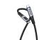 Verbatim 31849 Sync &amp; Charge Cable USB-C to USB-C 240W 40Gbps 120cm, Power Display, Grey/Black