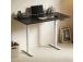 Adjustable Height Table Up Up Bjorn II White, Table top L Black