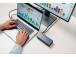 Verbatim 32174 CDS-15SSD USB-C Pro Docking Station 15 Ports, 256GB SSD, Grey/Black
