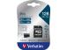 Verbatim 47044 Pro U3 Micro SDXC Memory Card 128GB + microSD to SD Adapter