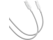 Xiaomi 6A Braided USB-C to USB-C Cable 1m, White