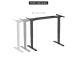 Adjustable Height Table Frame Up Up Bjorn II, Black