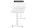 Adjustable Height Table Up Up Frigg White