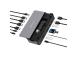 Verbatim 32174 CDS-15SSD USB-C Pro Docking Station 15 Ports, 256GB SSD, Grey/Black