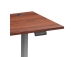 Adjustable Height Table Up Up Bjorn II Gray, Table top L Dark Walnut