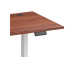 Adjustable Height Table Up Up Bjorn II White, Table top L Dark Walnut
