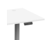 Adjustable Height Table Up Up Bjorn II Gray, Table top L White