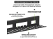 Up Up 2-31-11CC Cable Management Tray, 800x140x100, Black