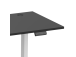 Adjustable Height Table Up Up Bjorn II White, Table top M Black