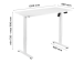 Adjustable Height Table Up Up Frigg White