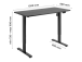 Adjustable Height Table Up Up Frigg Black