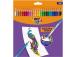 BIC Kids Evolution Illusion erasable pencil crayons 24 colours