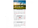 Wall Mounted Calendar 3 parts Trio 30x66cm