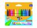 BIC Wax Crayons Plastidecor Triangle 12 colours 000789