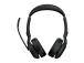 Jabra Evolve2 55 UC Stereo Link380a Wireless Headset, Bluetooth, USB-A, Black