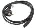 Lanberg CA-C5CA-11CC-0018-BK Power Cable Euro CEE 7/7 to C5 1.8M, Black
