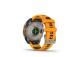 Garmin Fenix 8 Smart Watch 47 mm AMOLED Sapphire,Titanium,Spark orange/Graphite silicone band
