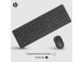 HP 330 Combo Wireless Keyboard + Mouse RF Wireless, US Int, Black