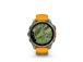 Garmin Fenix 8 Smart Watch 47 mm AMOLED Sapphire,Titanium,Spark orange/Graphite silicone band