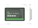 Logitech Tap Scheduler 952-000091 Meeting Room Touch Controller, 10.1'' IPS 400 cd/m2, Graphite