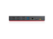 Lenovo ThinkPad 40AF0135EU Hybrid USB-C/USB-A Docking Station, Wired, Black