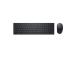 Dell Pro KM5221W Wireless Keyboard and Mouse, RF Wireless, US Int, Black