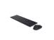 Dell Pro KM5221W Wireless Keyboard and Mouse, RF Wireless, US Int, Black