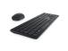 Dell Pro KM5221W Wireless Keyboard and Mouse, RF Wireless, US Int, Black